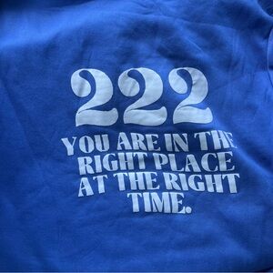 222 Blue Hoodie.